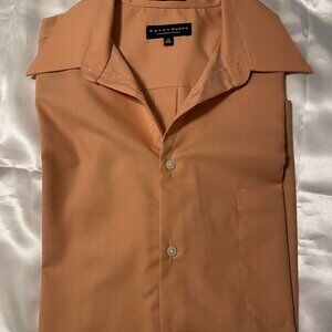 MEN'S DRESS WRINKLE FREE LONG SLEEVE DRESS SHIRT BY CRAZY HORSE SIZE 17 34-35